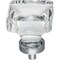 Jeffrey Alexander 1-3/8" Overall Length Polished Chrome Square Glass Harlow Cabinet Knob G140L-PC - alternate 5